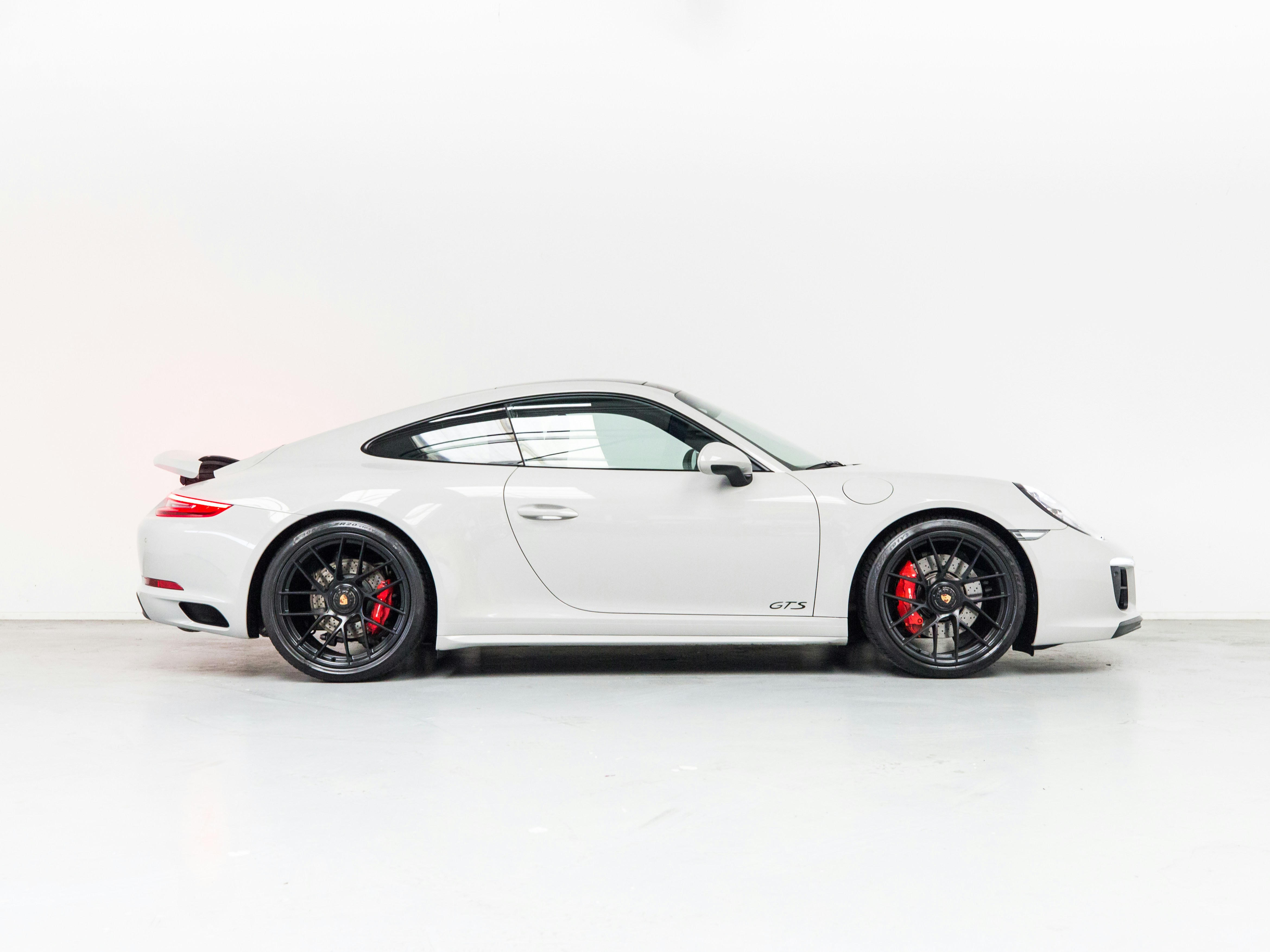 White Porsche sports car